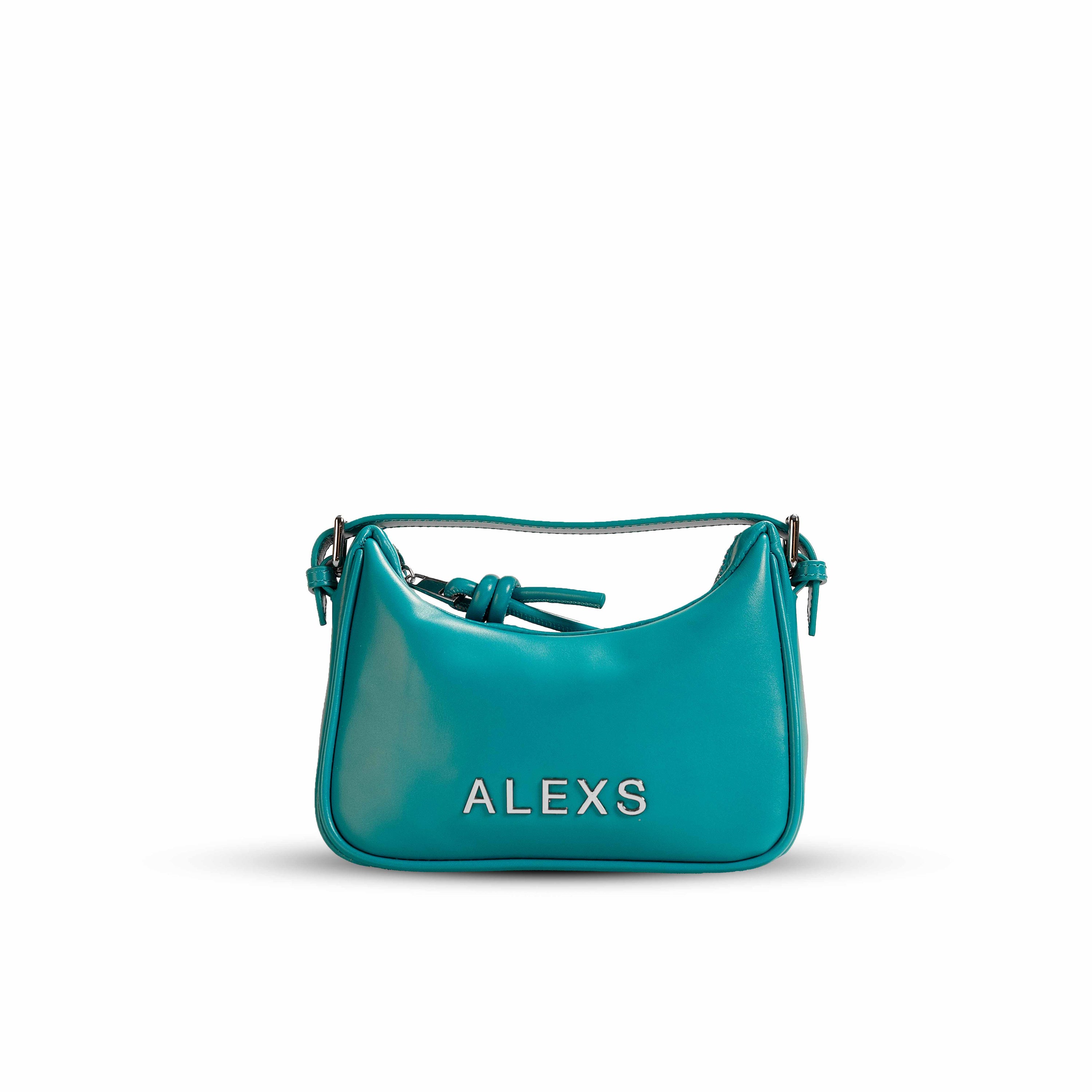 Bolso MINI Doble asa Azul cian