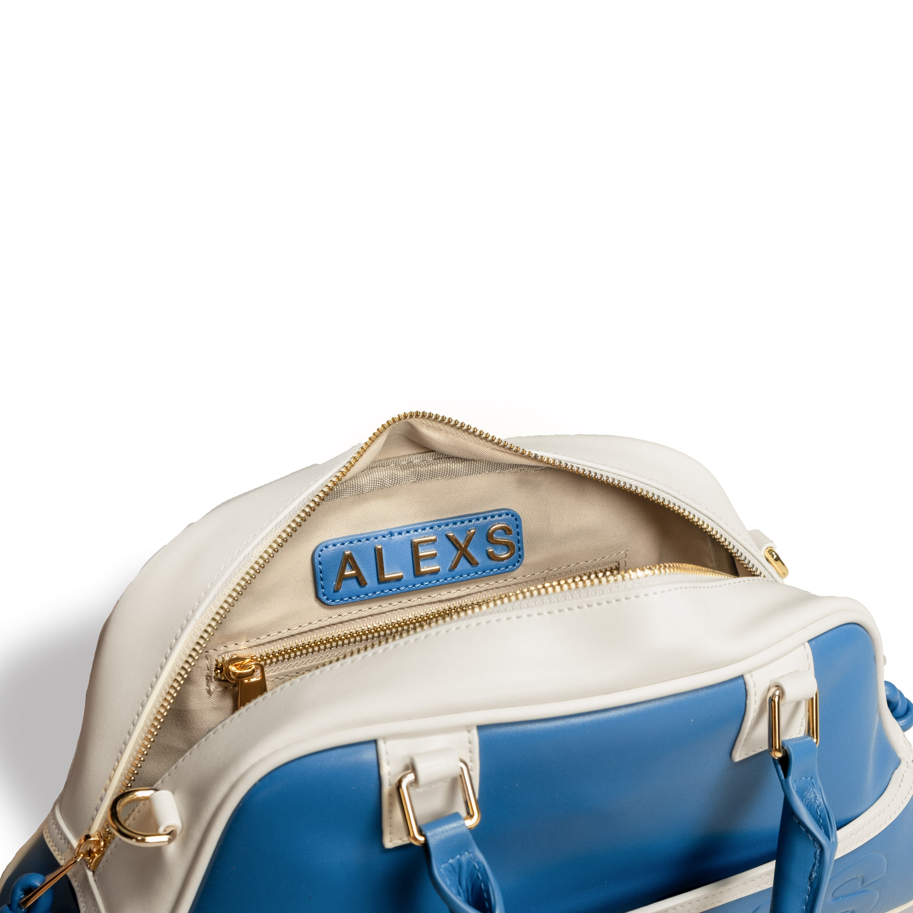 Bolso Deportivo Azul / Blanco