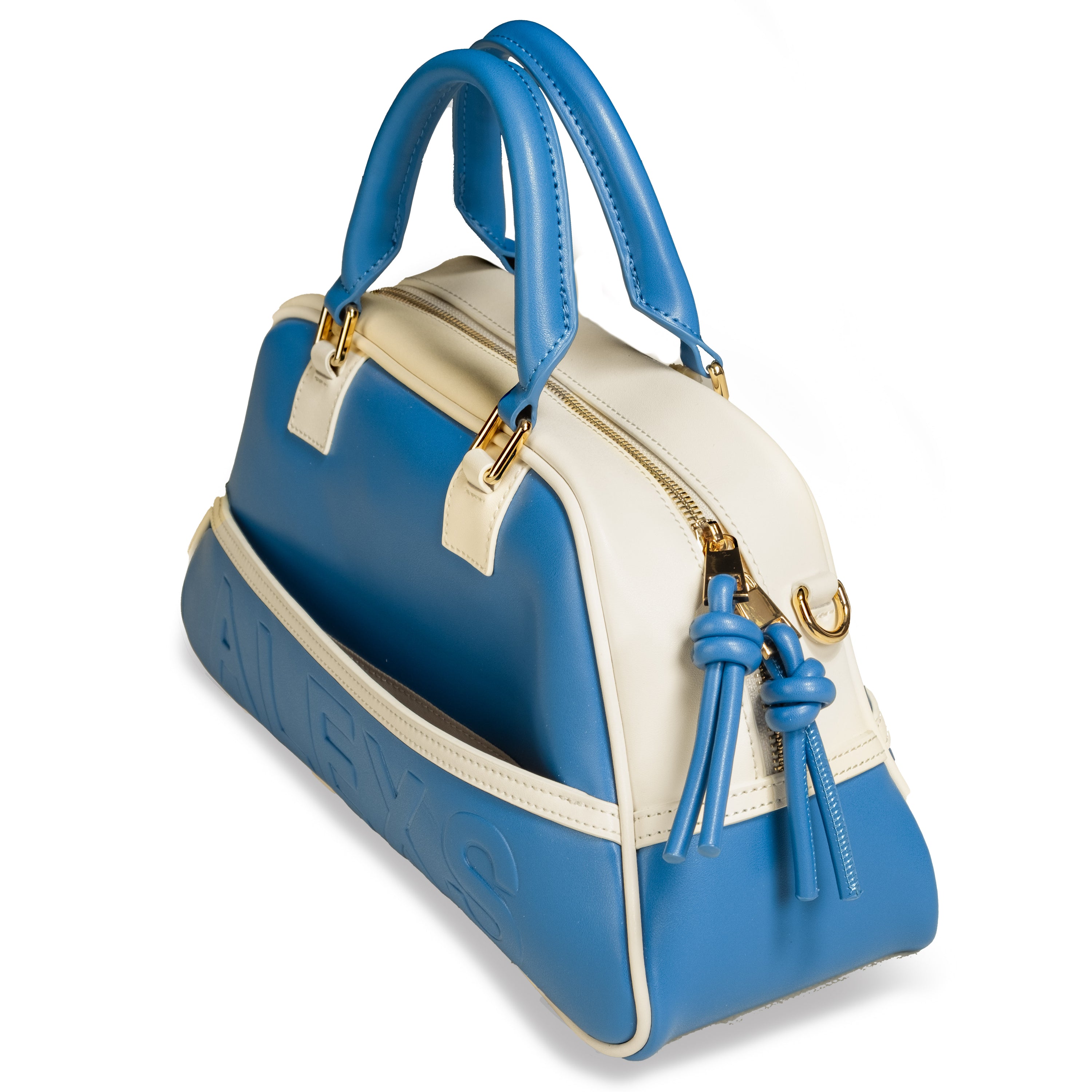 Bolso Deportivo Azul / Blanco